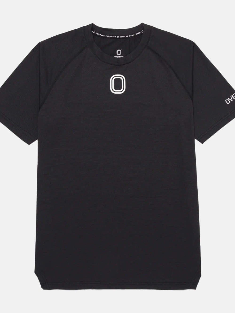 Overtime Tuff Performance Tee Men's Black Short Sleeve with Logo